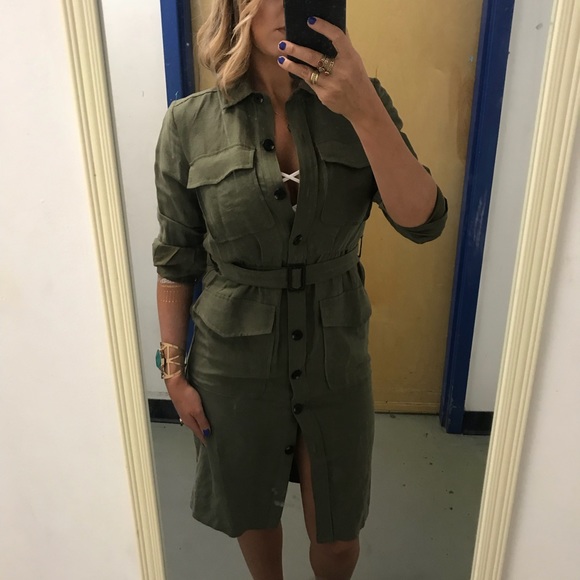 Gorgeous comfy button military dress J. Crew size0 - Picture 5 of 6